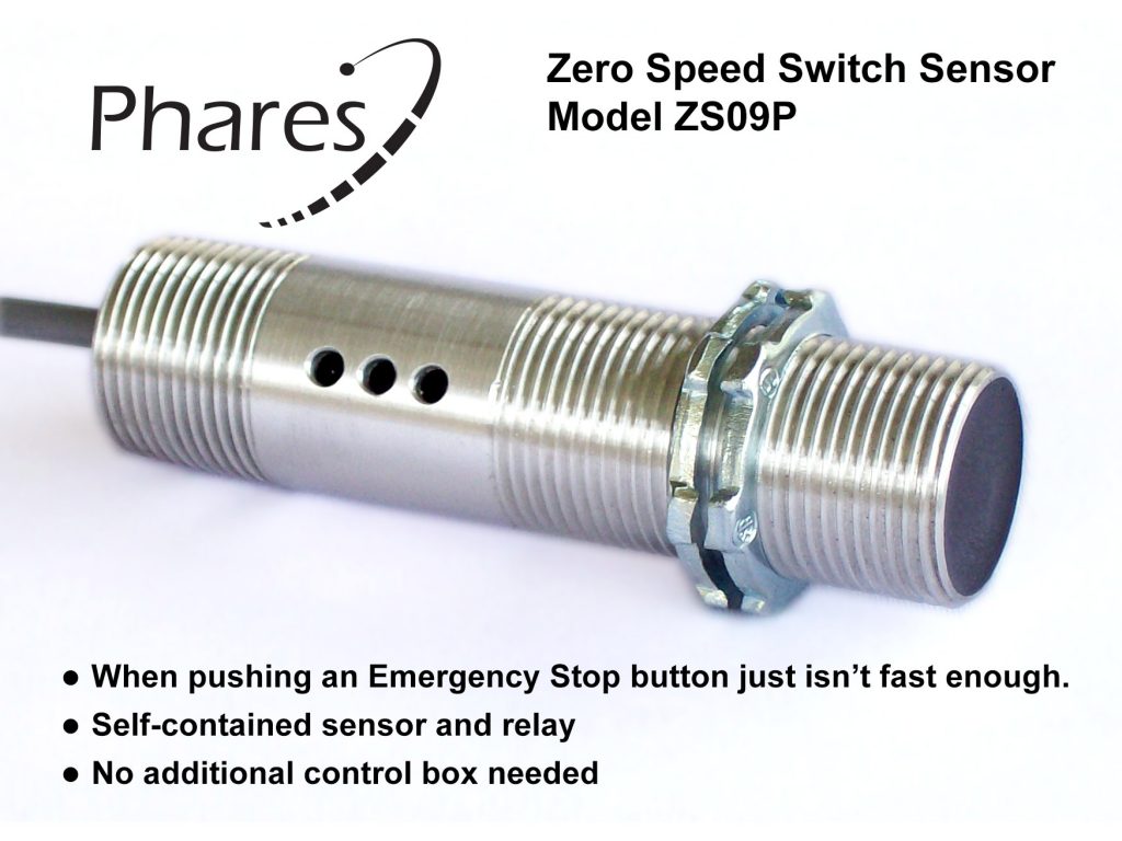 Picture of the Phares ZS09P Zero Speed Switch Sensor