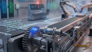 Illustration of ZS09P Zero Speed Switch Sensor used to monitor a conveyor.