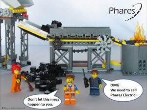 Lego scene of coal conveyor